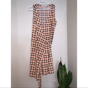 Retro style wrap dress
